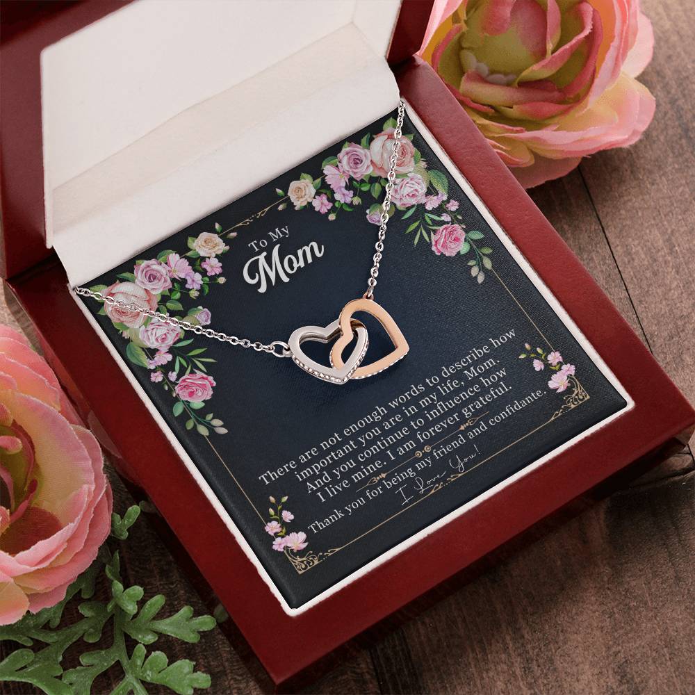 Mother'S Day Unique Gift - Interlocked Hearts Necklace Interlocking Hearts Necklace