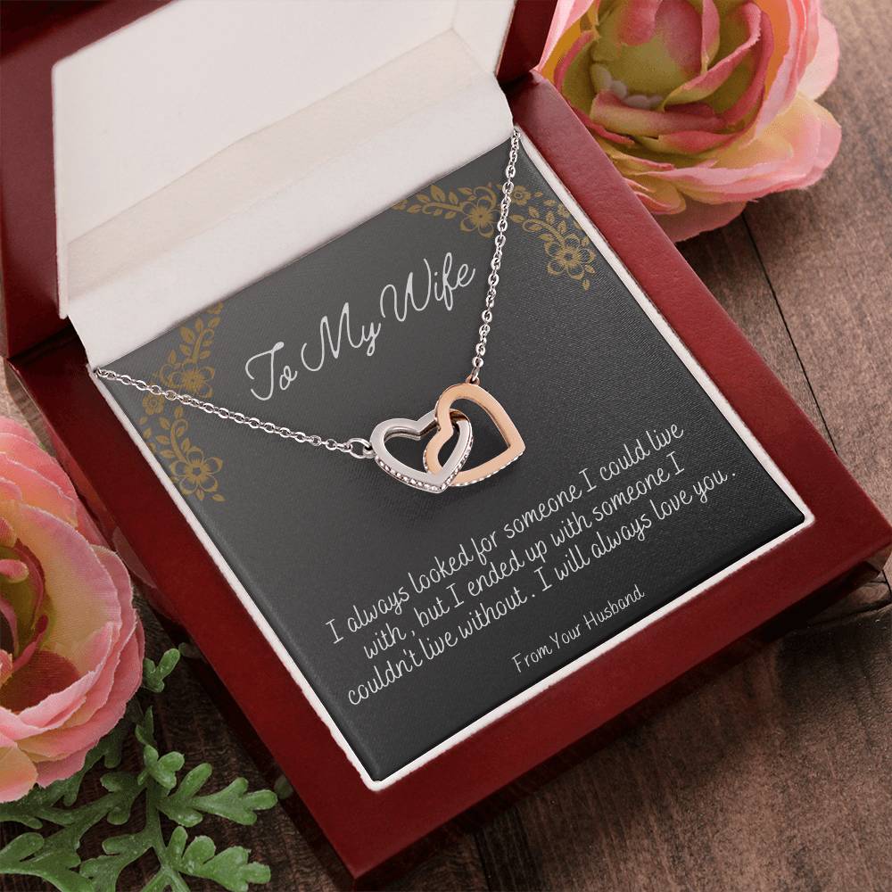 Can'T Live Without You Interlocking Hearts Necklace