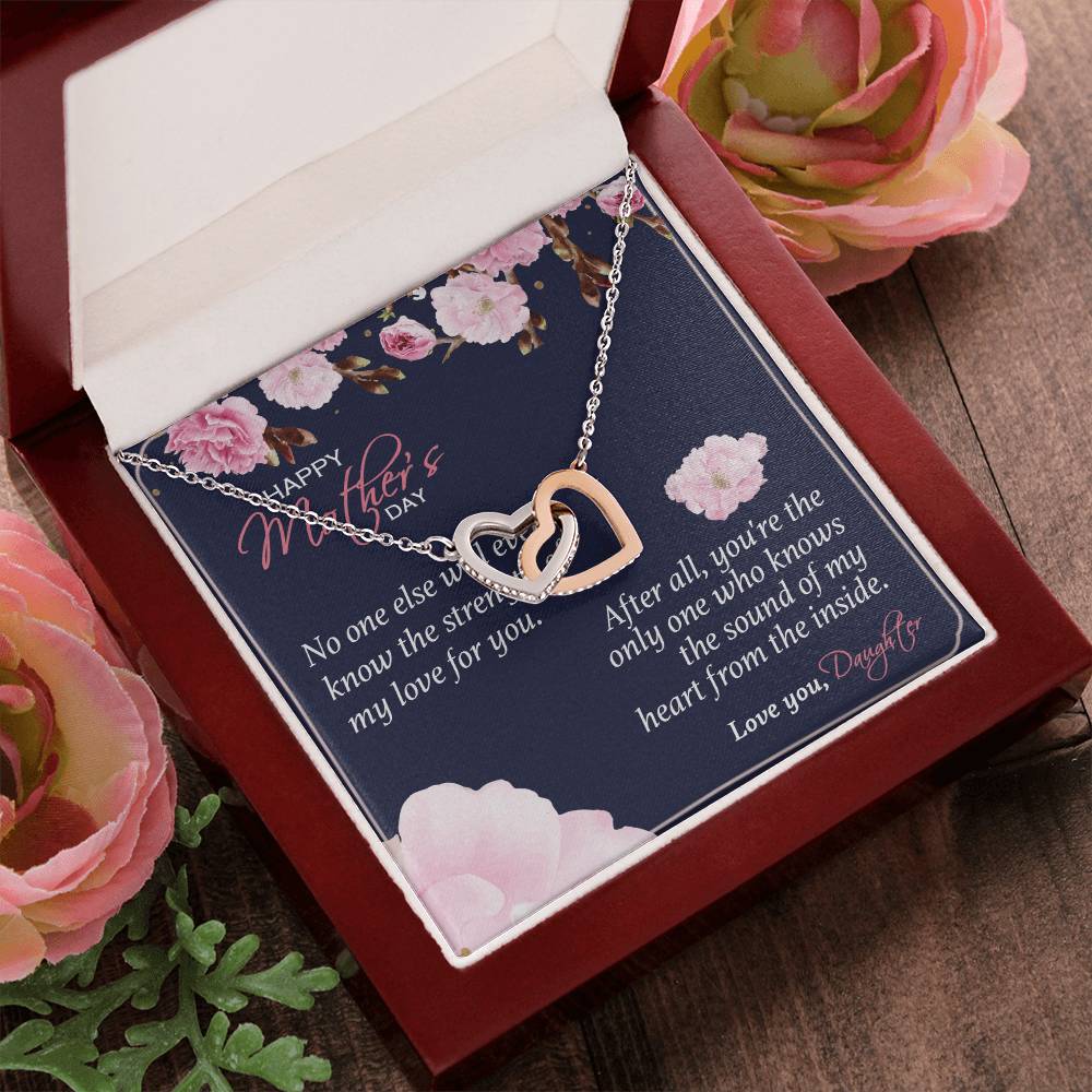Gift For Mom - You'Re The Only One - The Interlocking Heart Necklace Interlocking Hearts Necklace