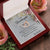 To My Granddaughter Interlocking Hearts Necklace