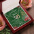 To My Granddaughter My Baby Girl Interlocking Hearts Necklace Christmas Message Card