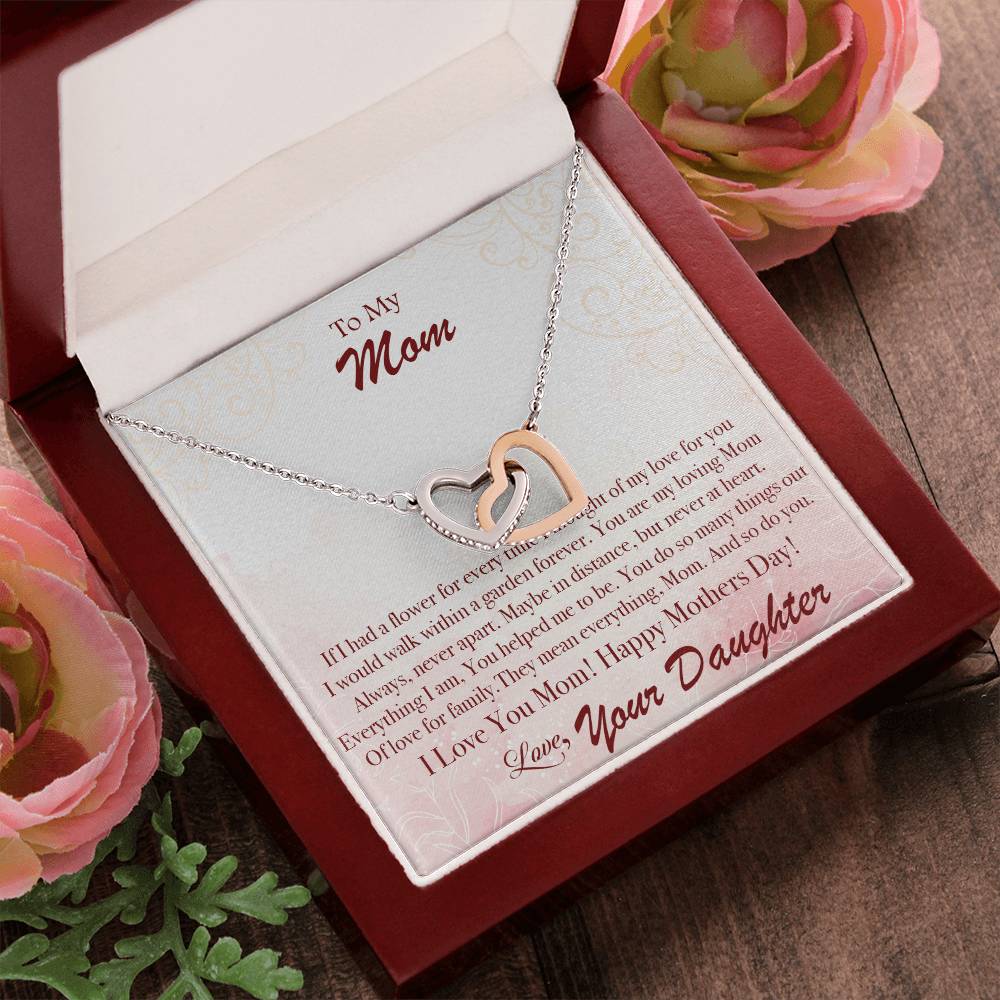Mother'S Day Garden Forever - Interlocking Hearts Necklace