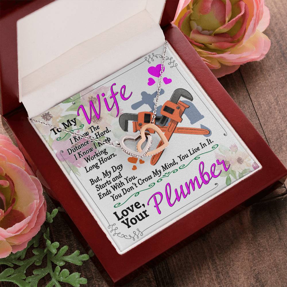 Plumber'S Wife - Interlocking Heart Necklace Interlocking Hearts Necklace