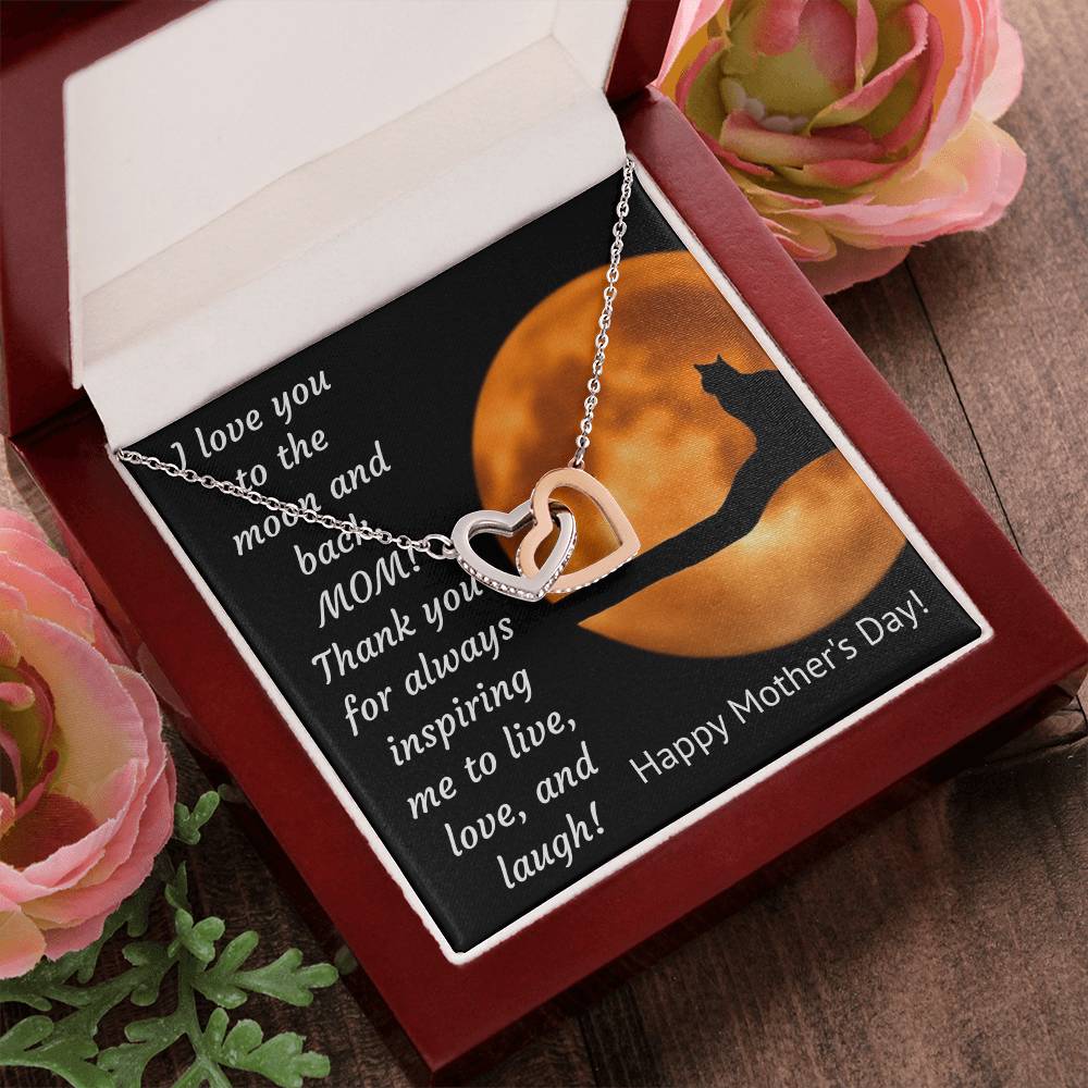 Interlocking Hearts - Mother'S Day Necklace Interlocking Hearts Necklace