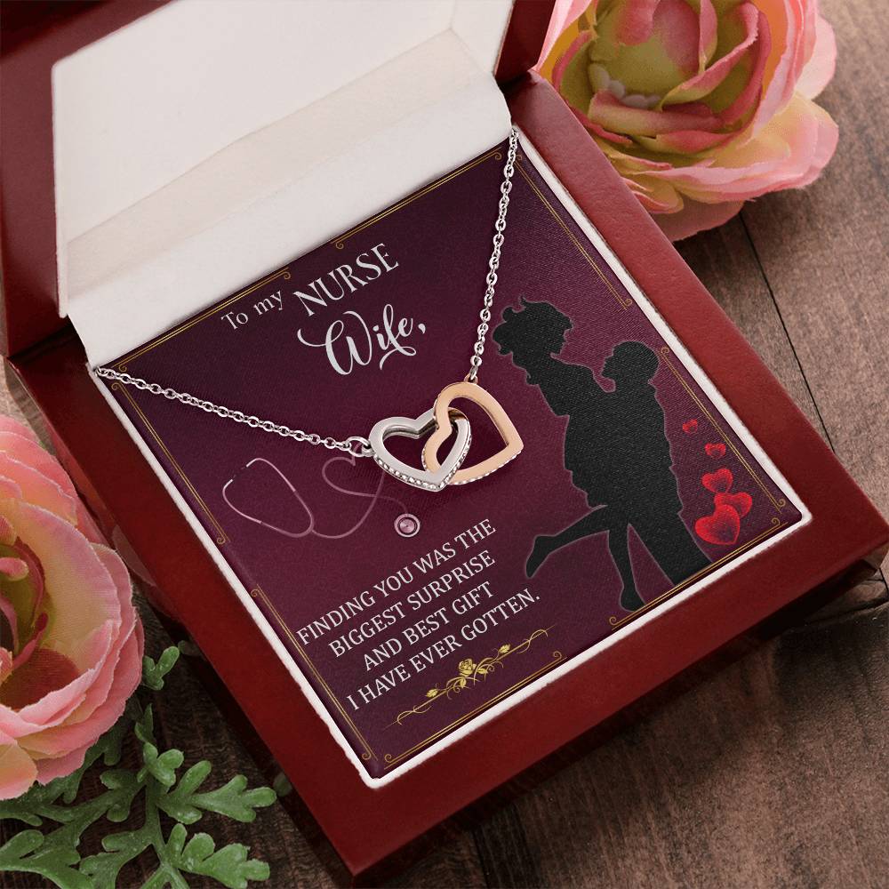 Interlocking Hearts Necklace Nurse Graduation Gift Nurse Gift Nurse Necklace Future Nurse Gift Gift For Nurse