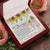 To My Daughter - Unique Interlocking Hearts Binding Necklace Gift Set Interlocking Hearts Necklace