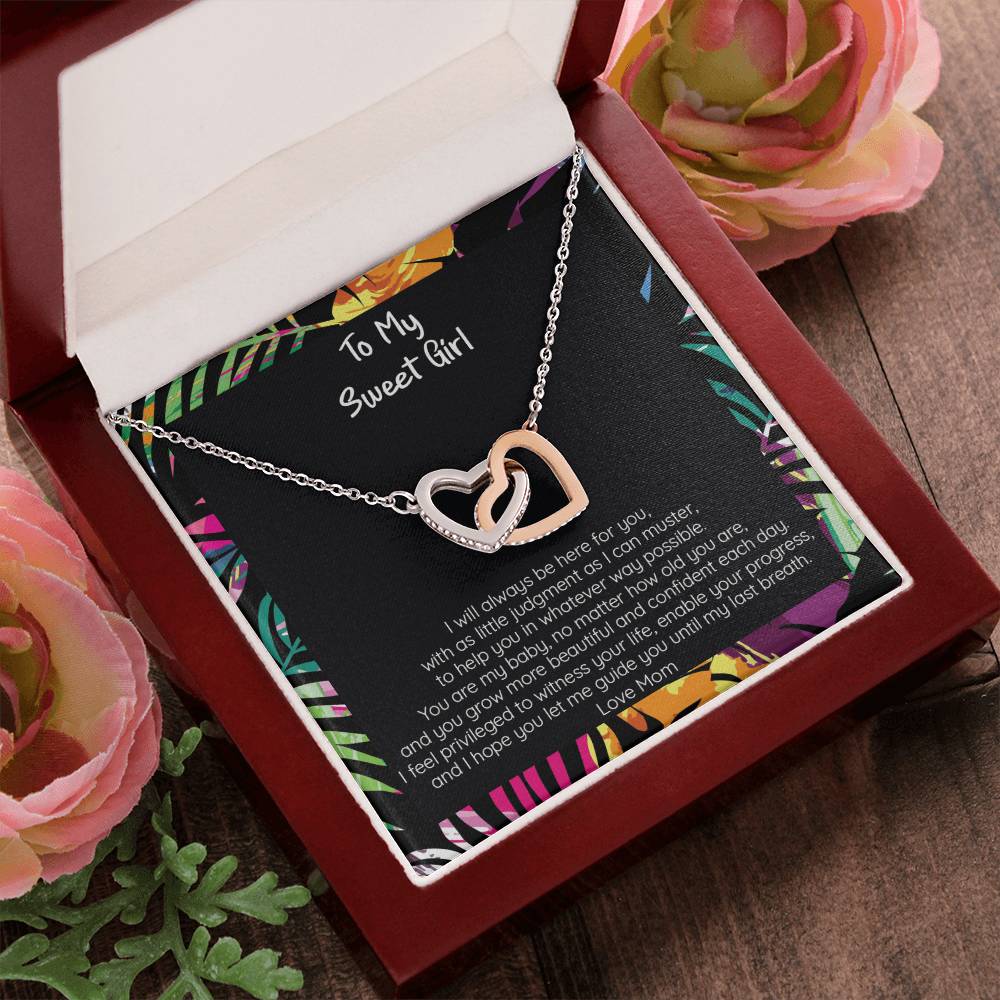 Gift Sweet Teen Girl - Locked Hearts Necklace Interlocking Hearts Necklace