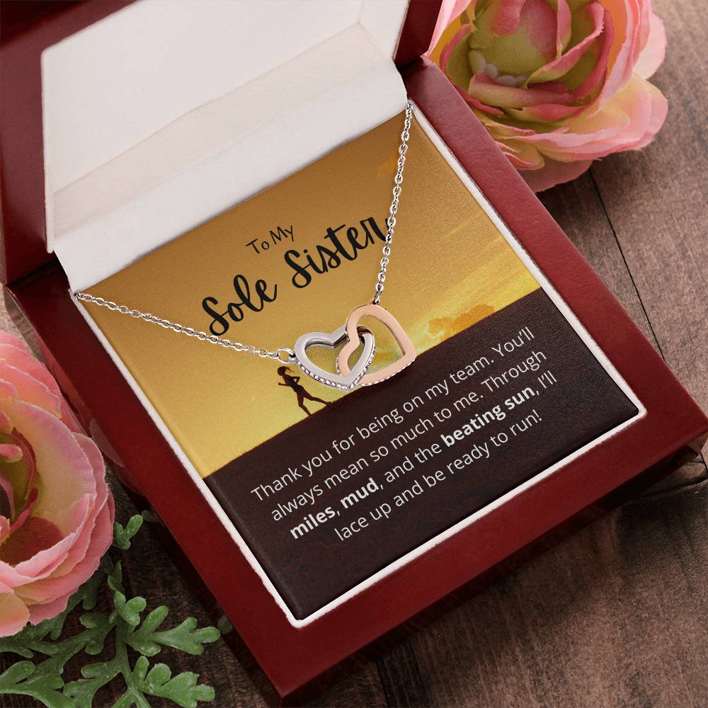 Sole Sister - Miles Mud And Beating Sun - Necklace Interlocking Hearts Necklace