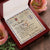 To My Daughter Email Letter Interlocking Heart Necklace Birthday Message Card Interlocking Hearts Necklace