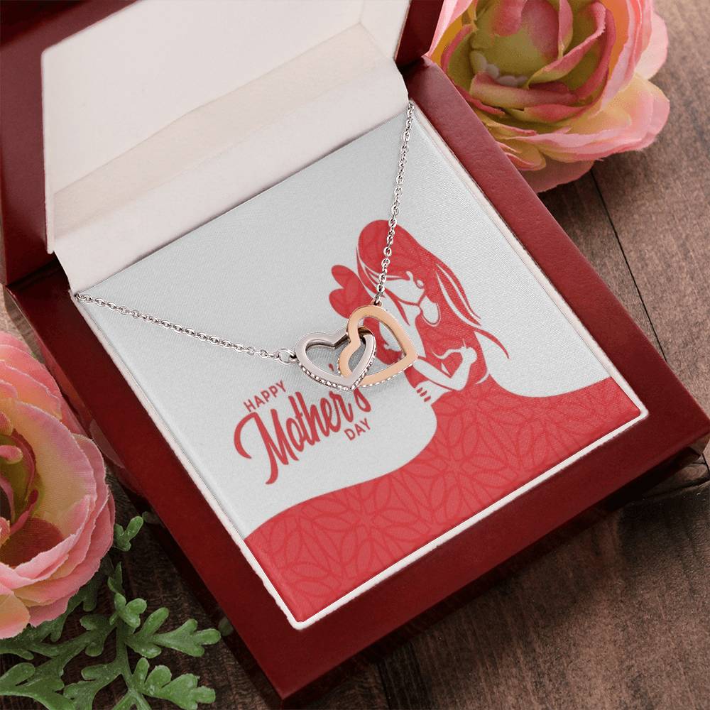 To My Mom Interlocking Hearts Necklace