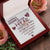 1 Year Anniversary Married Hanging Heart Sign Keepsake Interlocking Hearts Necklace
