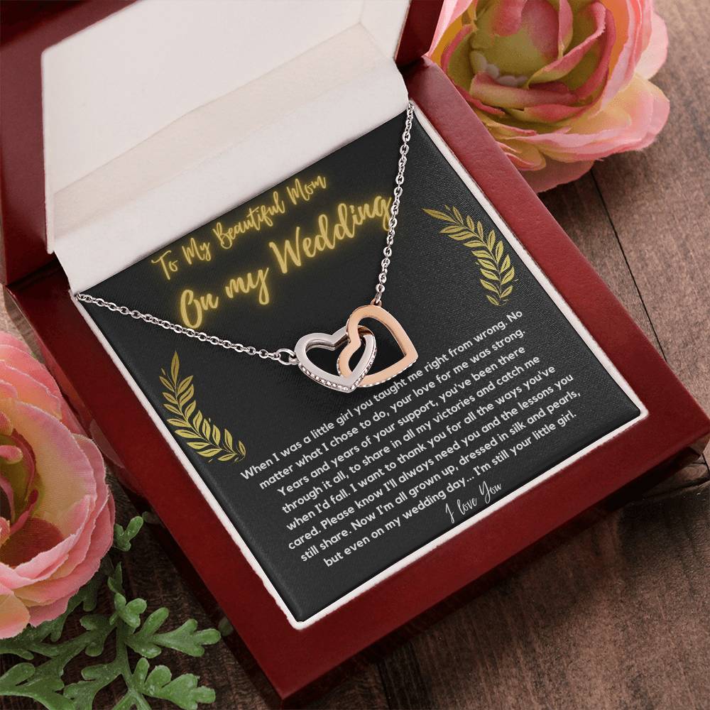 To Mom 1 Interlocking Hearts Necklace