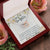 To My Daughter Interlocking Hearts Necklace Message Card