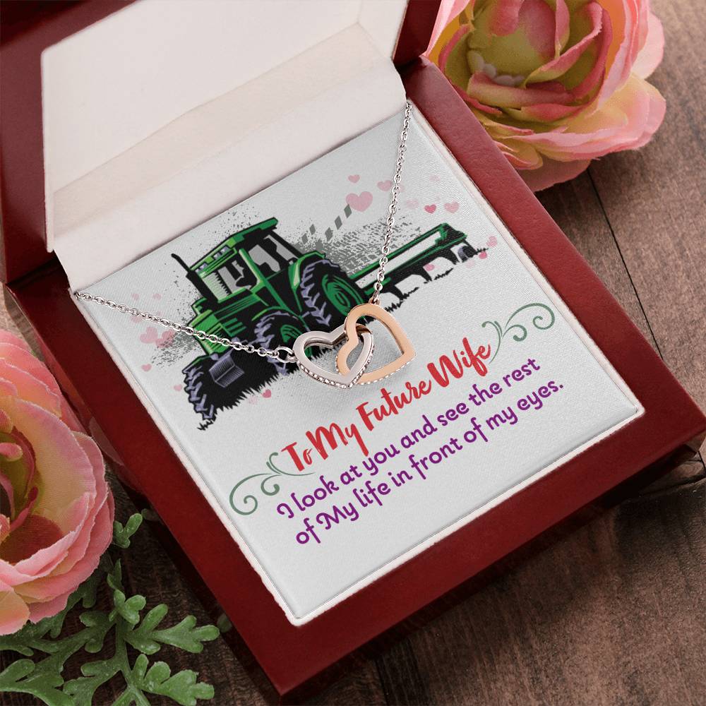 Farmer'S Future Wife - Interlocking Heart Necklace Interlocking Hearts Necklace