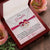 To My Daughter - I Love You - Love Mom Interlocking Hearts Necklace