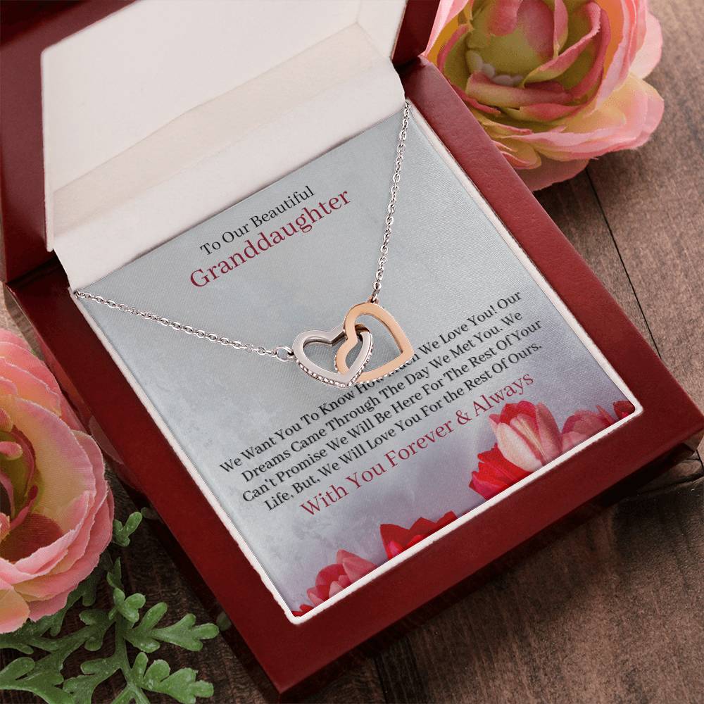 The Perfect Gift For Your Granddaughter. Interlocking Hearts Necklace