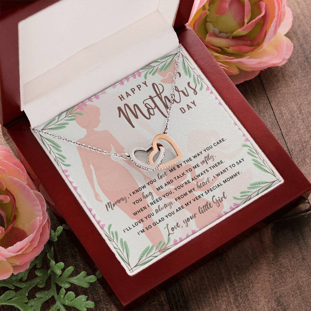 Interlocked Hearts Necklace - Happy Mother´S Day Interlocking Hearts Necklace