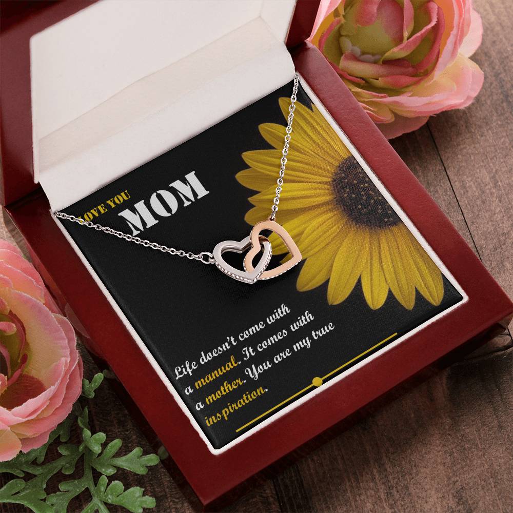 Mother'S Day Gift Interlocking Hearts Necklace