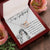 To My Girlfriend Interlocking Hearts Necklace Message Card