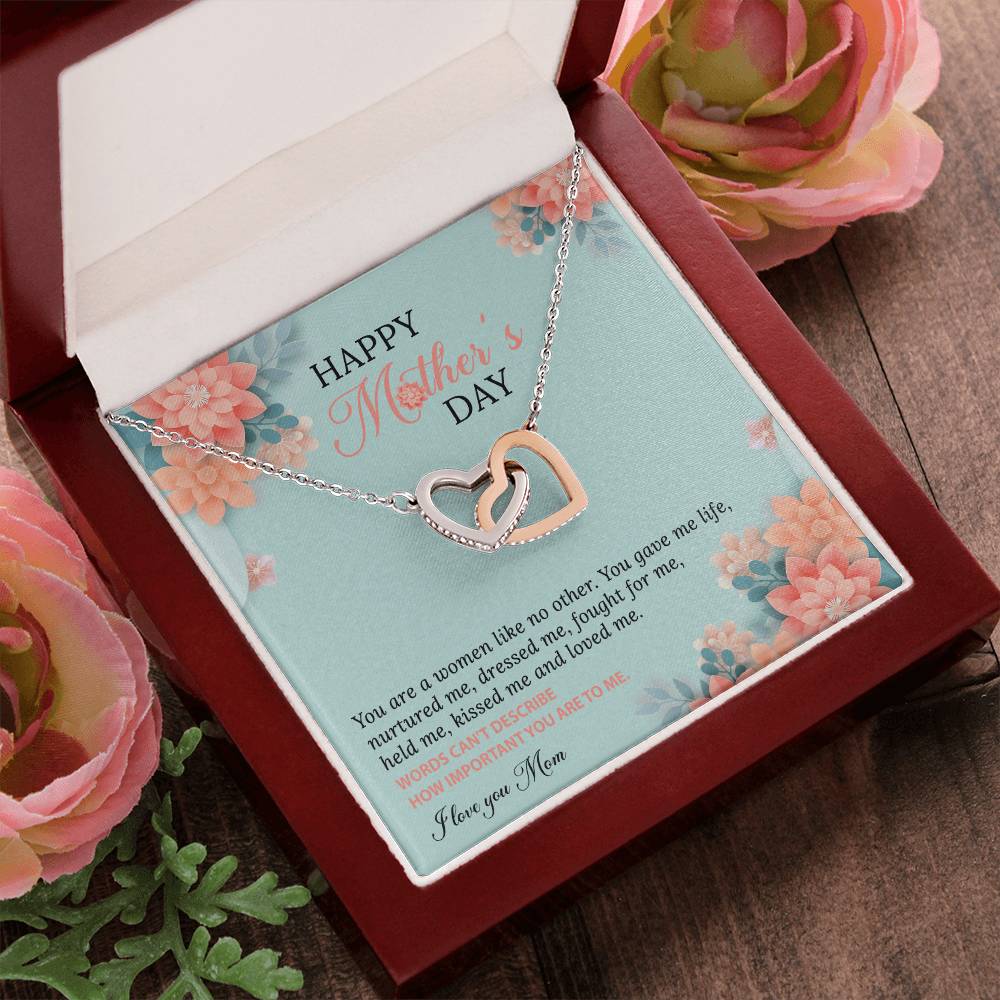 A Women Like No Other Interlocking Hearts Necklace