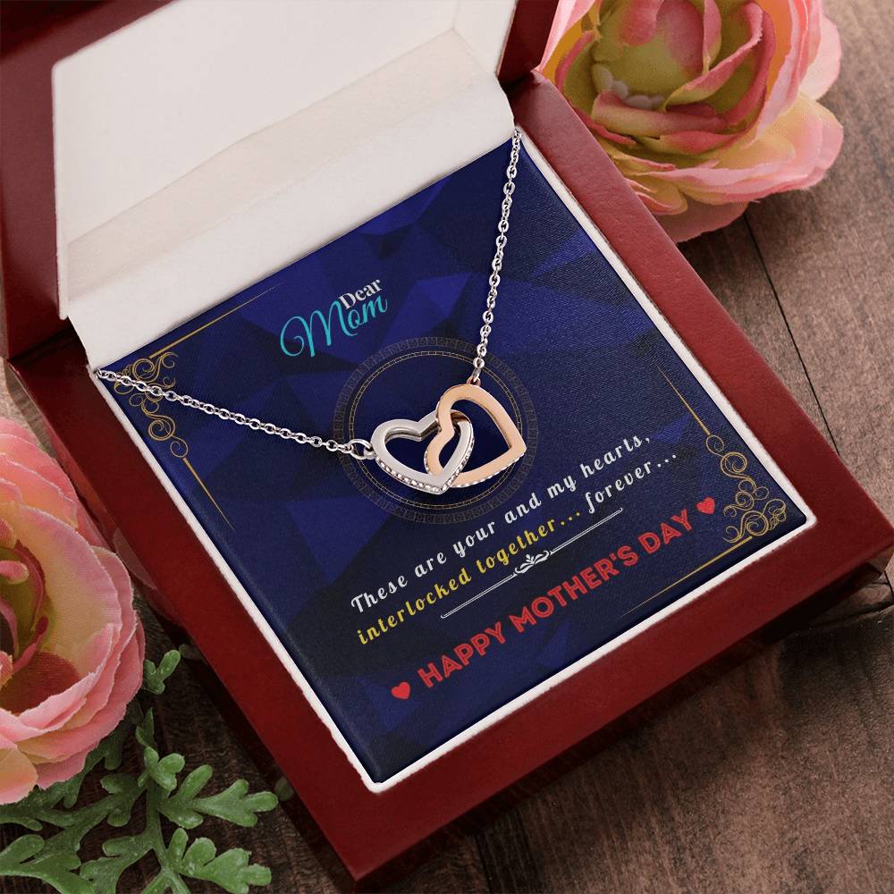 Interlocked Heart Necklace For Mothers Interlocking Hearts Necklace