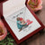 I Love You Baby Date Interlocking Hearts Necklace