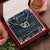 To My Girlfriend Interlocking Hearts Necklace Message Card