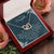 To My Daughter Interlocking Hearts Necklace Message Card