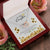 To My Daughter Jewelry From Mother You Are My Sunshine Interlocking Hearts Necklace