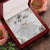 To My Mom Interlocking Hearts Necklace Message Card