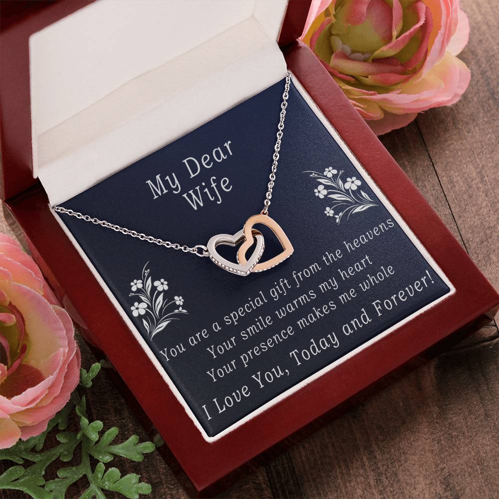 Today & Forever Necklace Interlocking Hearts Necklace