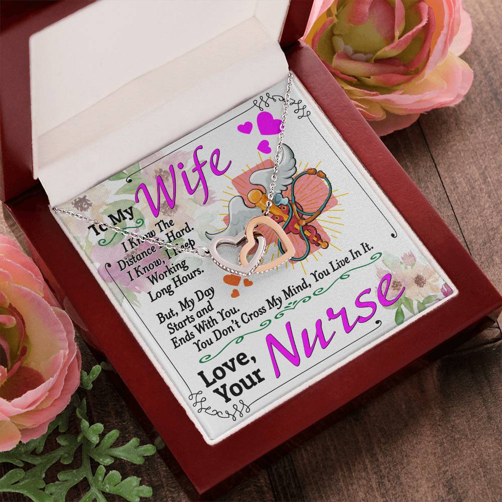 Nurse'S Wife - Interlocking Heart Necklace Interlocking Hearts Necklace