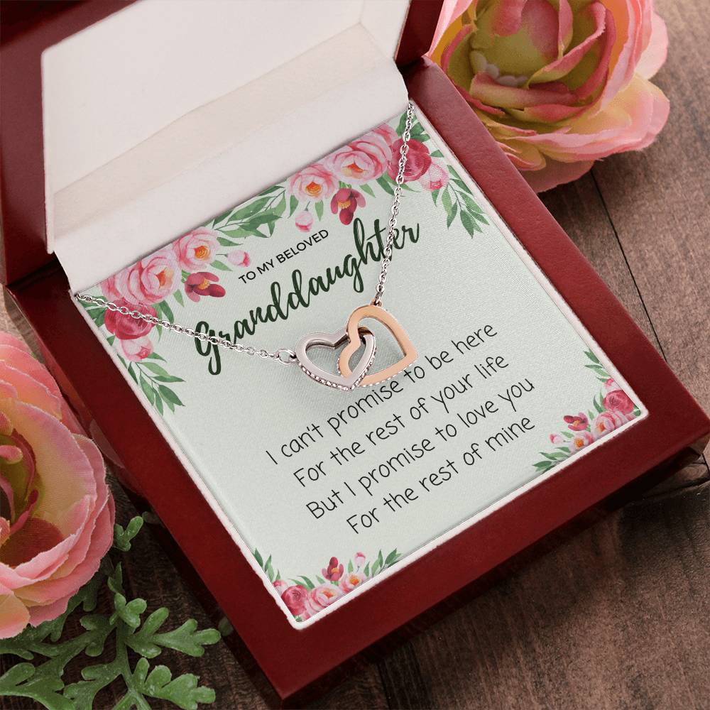 Luxury Gift From Grandmother To Granddaughter - Interlocking Hearts Necklace