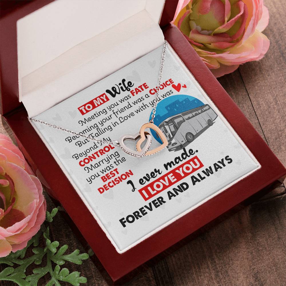 Bus Driver'S Wife - Interlocking Heart Necklace Interlocking Hearts Necklace