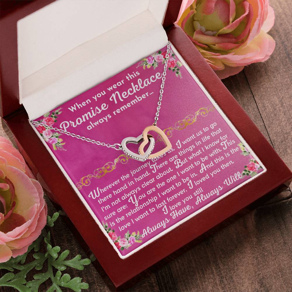 The Promise Necklace Interlocking Hearts Necklace