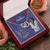 Mother'S Day Interlocking Hearts Pendant Necklace With Royal Blue Message Card Interlocking Hearts Necklace