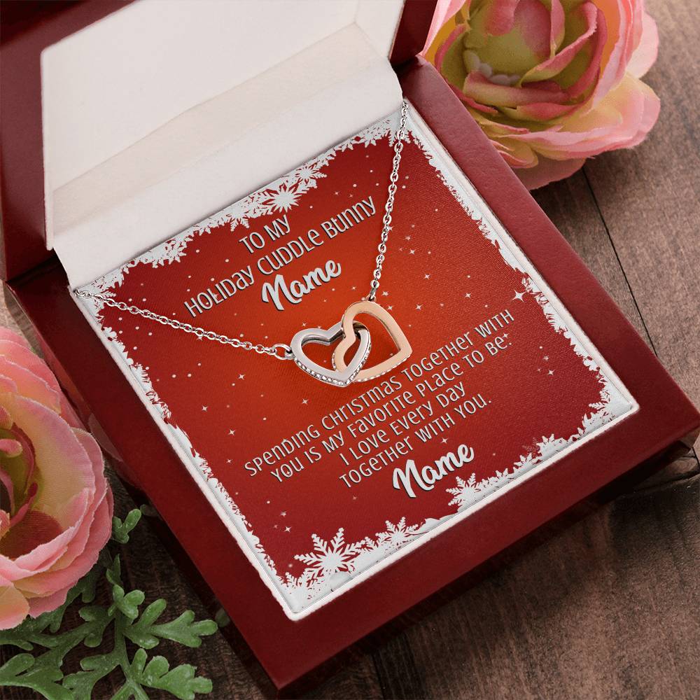 Gift For Wife Interlocking Hearts Necklace