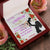 Greeting Card For Lovely Mother Interlocking Hearts Necklace