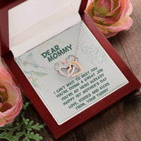 New Mom Gift Baby Shower Gift Gift For Mom To Be Pregnancy Gift For First Time Mom Baby Shower Gift Pregnant Wife Expecting Wife Gift Interlocking Hearts Necklace