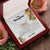 To My Daughter - Old Lion - Necklace Interlocking Hearts Necklace