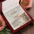 To My Daughter Necklace Gift From Mom On Birthday Graduation Daughter Grown Up Daughter Interlocking Hearts Necklace