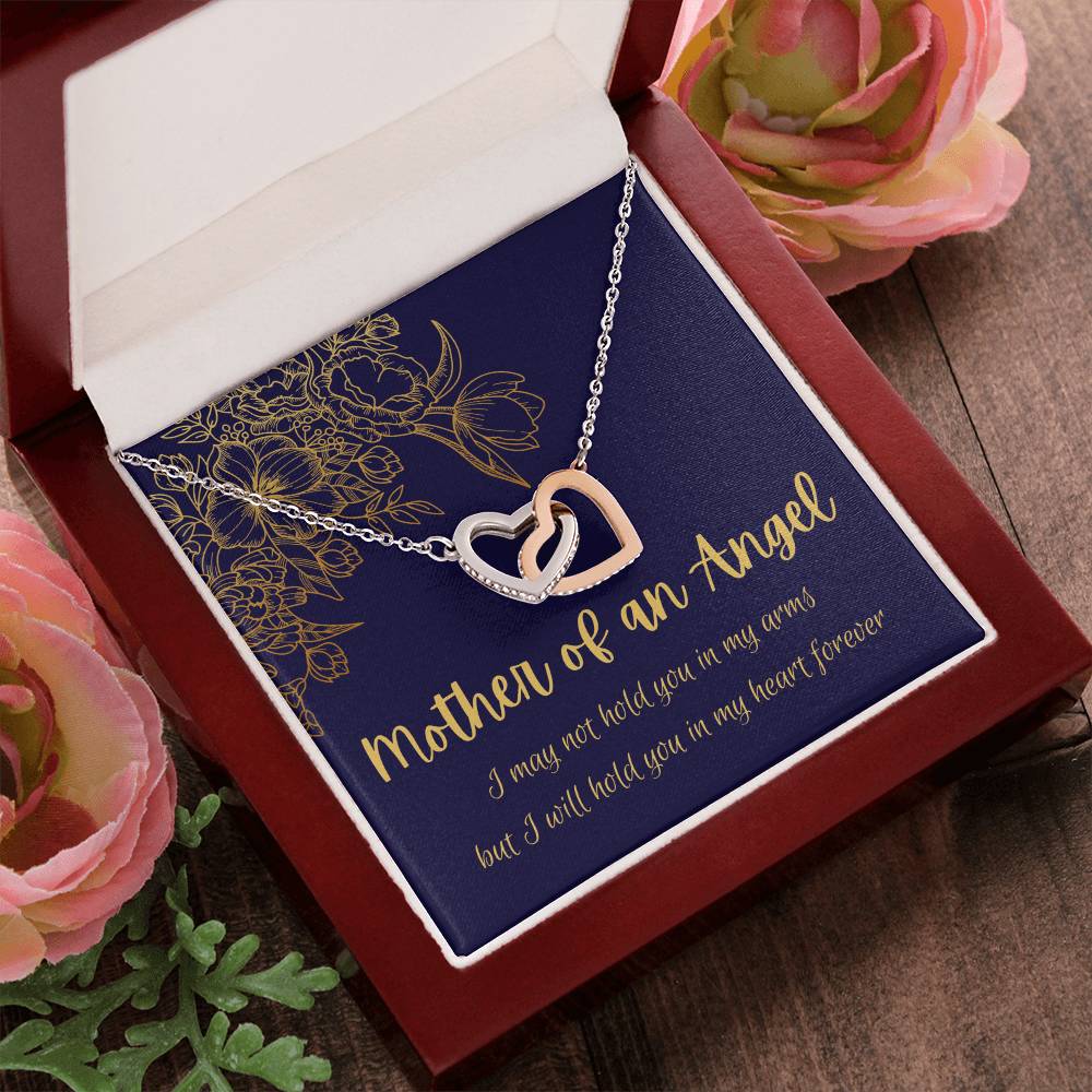 Mother Of An Angel - Interlocking Hearts Interlocking Hearts Necklace