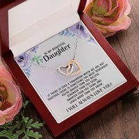 To My Daughter Necklace Gift From Mom Sentimental Jewelry Gift From Father Mother'S Day Gift For Daughter From Mother Interlocking Hearts Necklace
