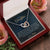 To My Daughter - Unique Heart Bonding Necklace Gift Set Interlocking Hearts Necklace