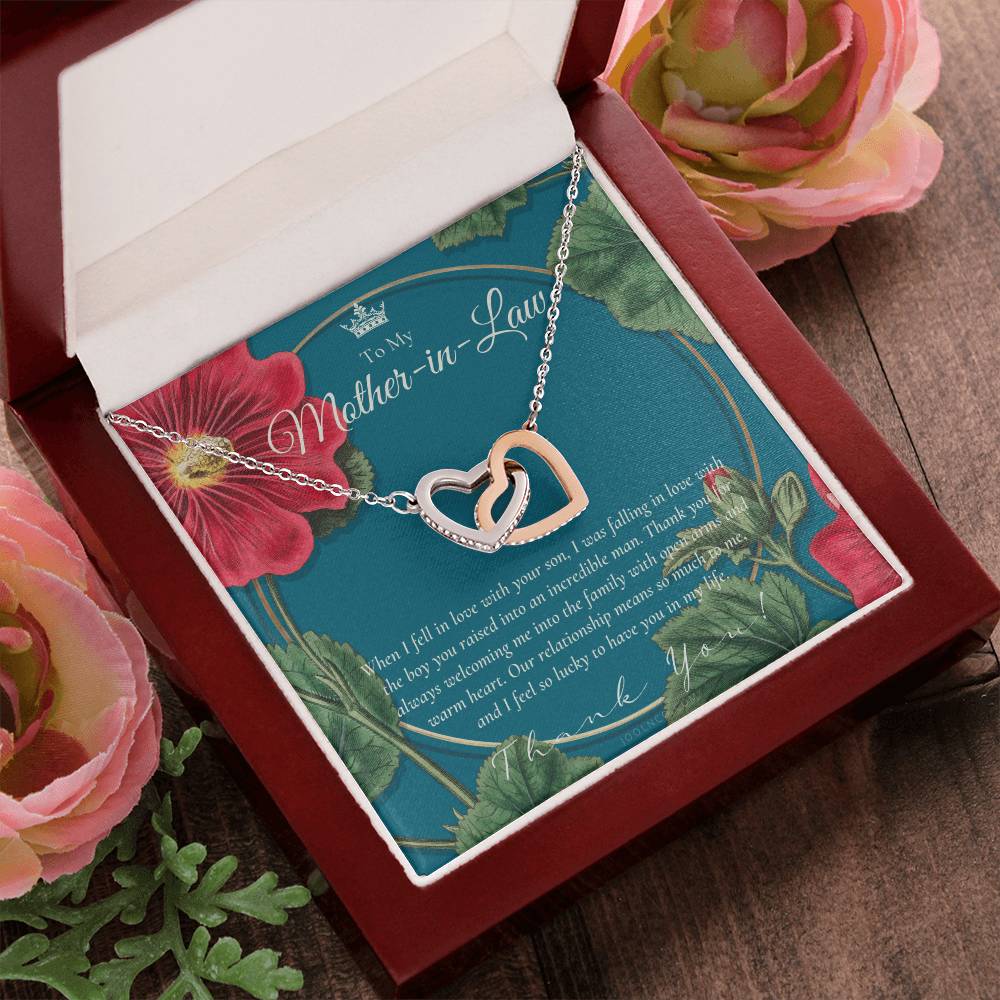 Mother In Law Gift Mom In Law Jewelry Mother'S Day Gift For Mother-In-Law Gift For Mother In Law Mother-In-Law Necklace Interlocking Hearts Necklace