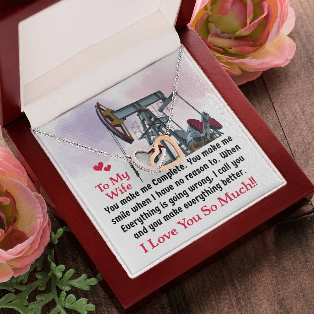 Oilfield Man'S Wife - Interlocking Heart Necklace Interlocking Hearts Necklace