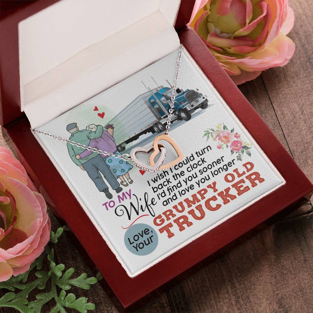 Trucker'S Wife - Interlocking Heart Necklace Interlocking Hearts Necklace