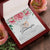 To Granddaughter - Double Heart Necklace - Interlocking Hearts Necklace