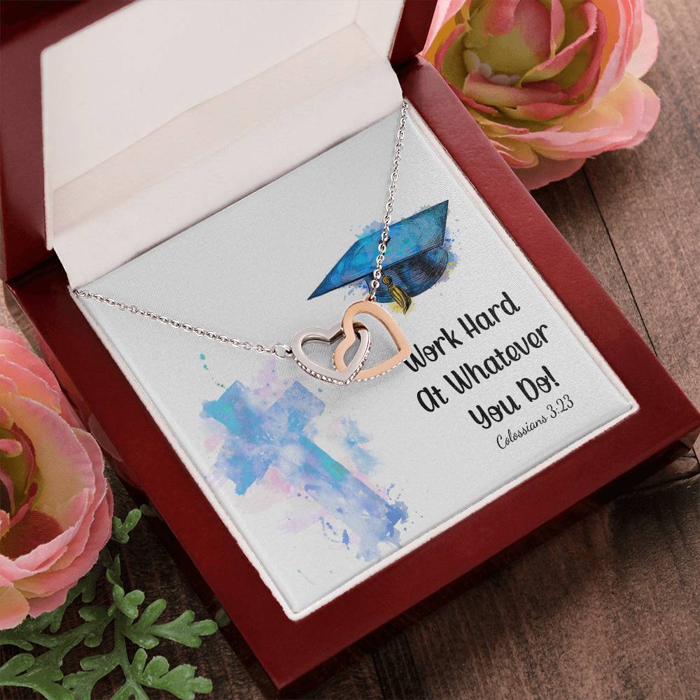 Interlocked Heart Neckless - Graduation Day Interlocking Hearts Necklace