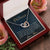 To My Daughter - Unique Heart Bonding Necklace Gift Set Interlocking Hearts Necklace